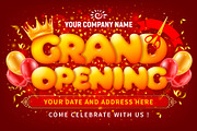 Grand Opening Banner, a Decorative Illustration by Vector beauty (Thumbnail 1 of 3)