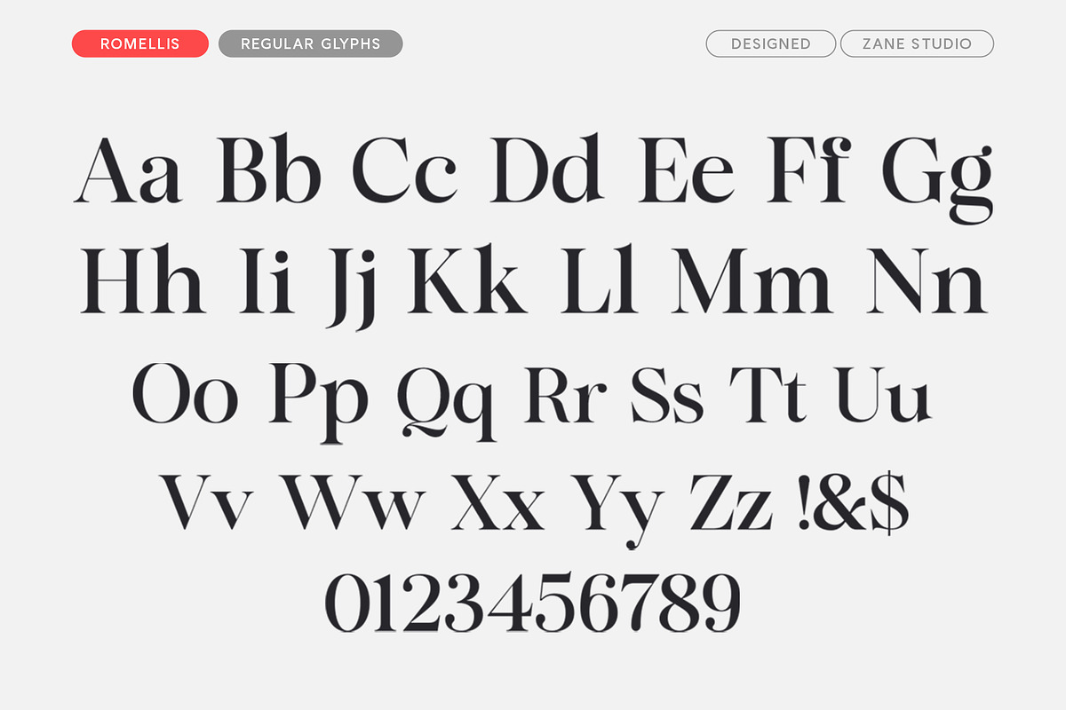 Romellis – Editorial Serif Typeface, a Serif Font by Zane Studio (Photo 15 of 15)