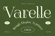 Varelle Rough, a Serif Font by Craft Supply Co. (Thumbnail 1 of 8)