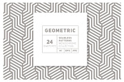 24 Geometric Monochrome Patterns, a Pattern Graphic by Curly_Pat (Thumbnail 1 of 7)