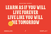 Nebulon - Bold Display Font, a Serif Font by Letterhend Studio (Thumbnail 3 of 9)