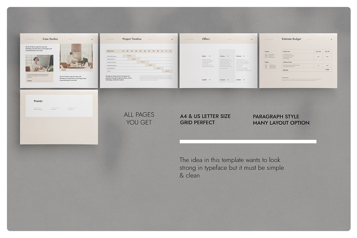 Minimal Proposal, a Brochure Template by Proonty (Photo 3 of 3)