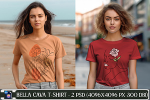 T-shirt Mockup Summer Shirt Model