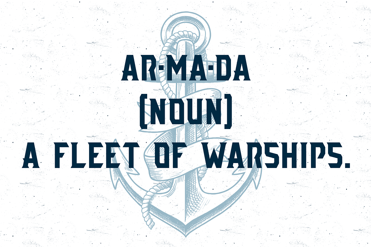 AE Armada Base Font preview 2