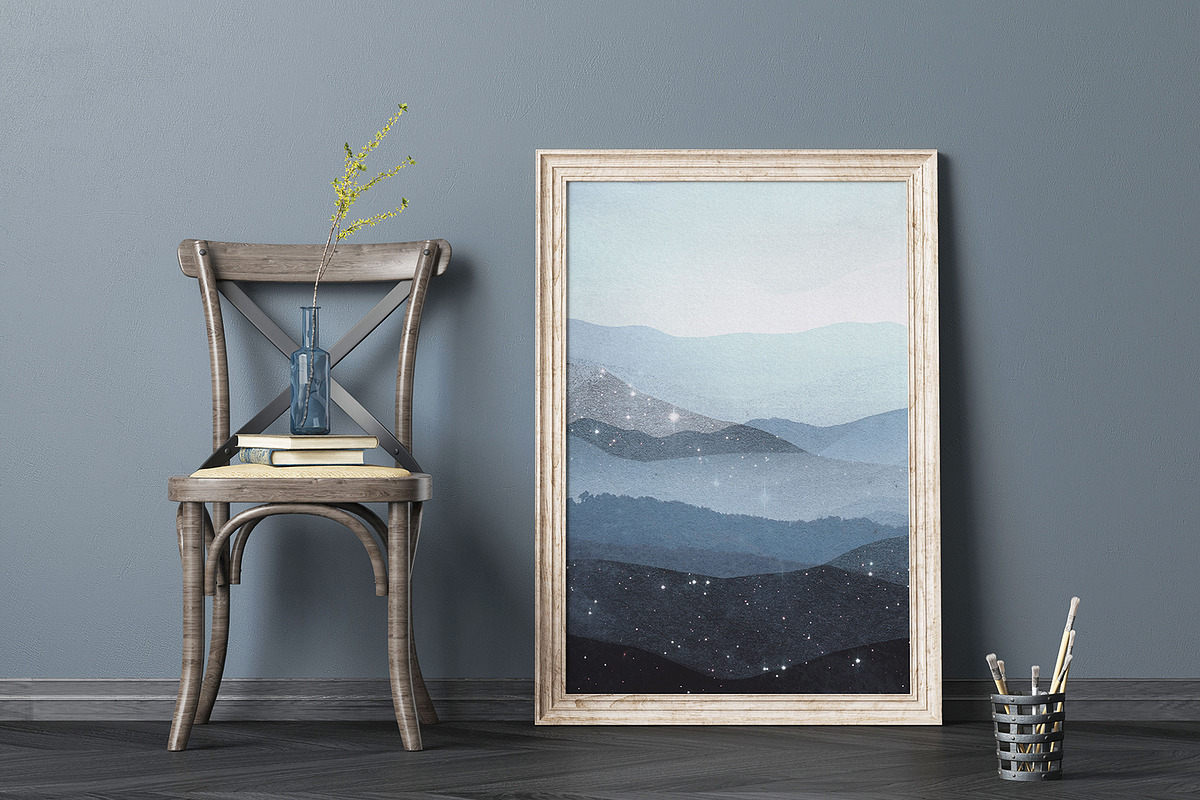 Winter Landscape Backgrounds, a Background Graphic by by creative paper (Photo 8 of 13)