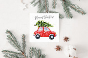 Christmas Square Card Mockup, P05, a Product Mockup by FOXIMIDesign (Thumbnail 5 of 6)