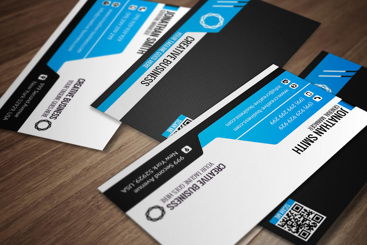 Corporate Business Card CM038, a Business Card Template by annozio (Photo 1 of 4)