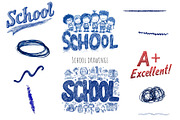 Watercolor Back to school clipart, an Education Illustration by Art and Funny (Thumbnail 5 of 8)