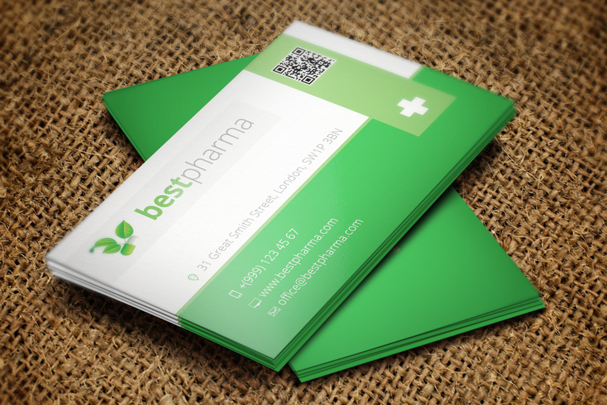 Pharmacy Business Card, a Business Card Template by Crazyleaf (Photo 2 of 4)