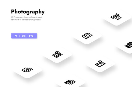 Photography Icons, a Duotone Icon by HacaStudio