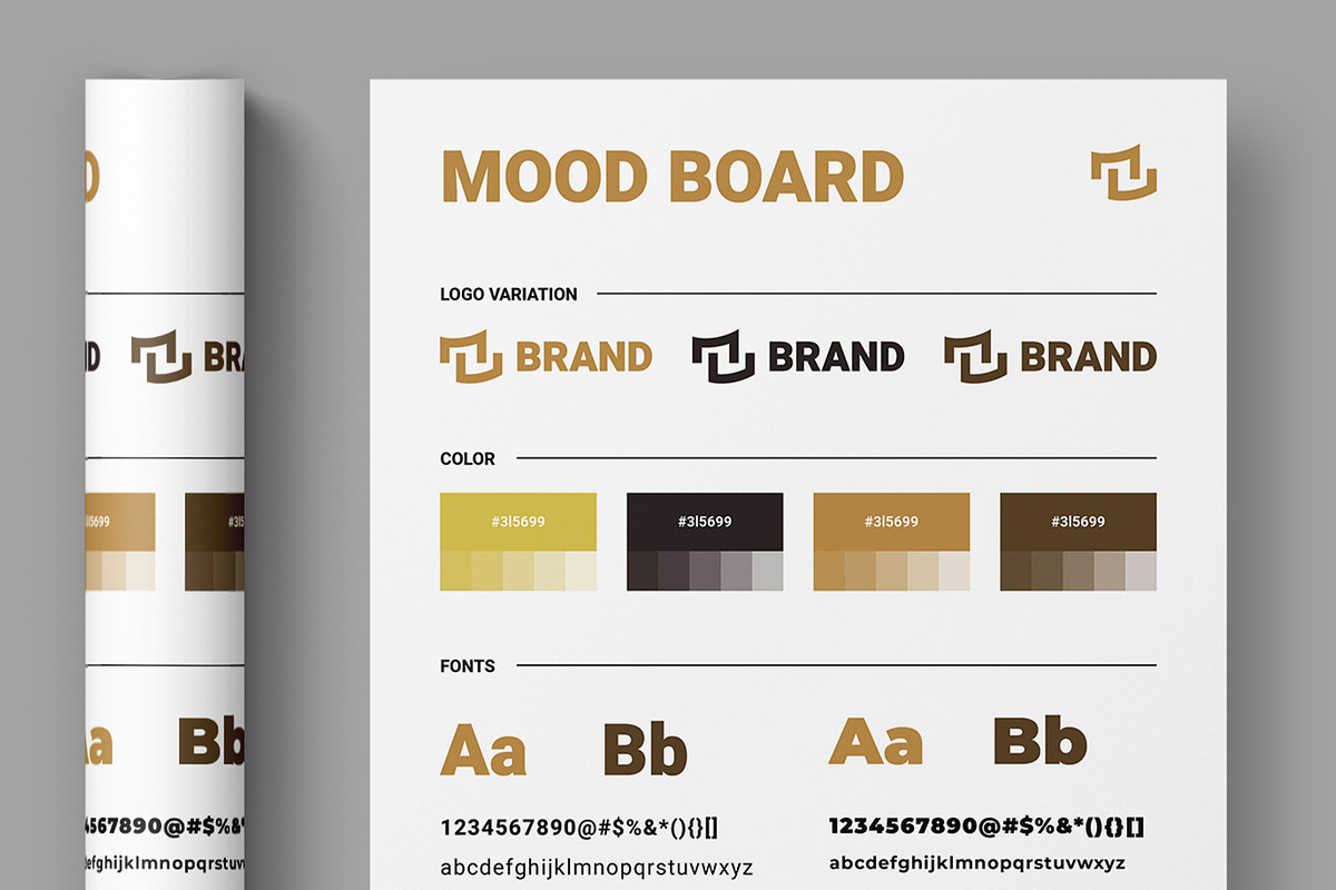 Mood Board Design Template, an UI Kit Template by ContestDesign (Photo 4 of 5)