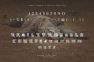 Komodo Decoative Font