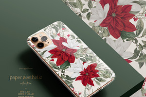 Christmas Floral Paper Pack