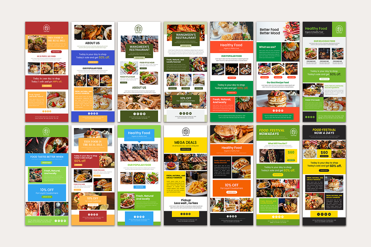 Food Email Marketing Canva Template, a Templates & Theme by Waliullah Solutions (Photo 5 of 7)