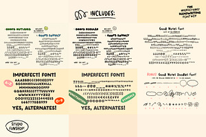 Imperfectionist Handwriting Font Kit