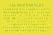 CS Guthen Ascii, a Sans Serif Font by Craft Supply Co. (Thumbnail 8 of 8)