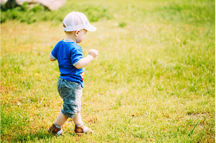 Happy Little Boy Child Running On, a Nature Photo by Our Amazing World