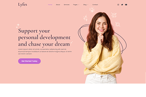 Feminine Life Coach Speaker Template, a Landing Page Template by MasterDesigns