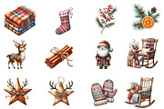 Rustic Christmas Clipart, an Illustration by Designworld (Thumbnail 5 of 6)