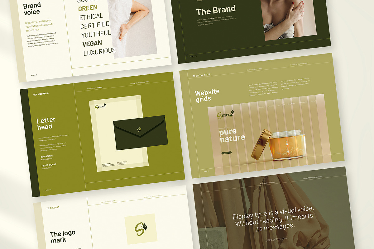 SENZA Brand Guidelines, a Brochure Template by Imagination Area (Photo 2 of 14)