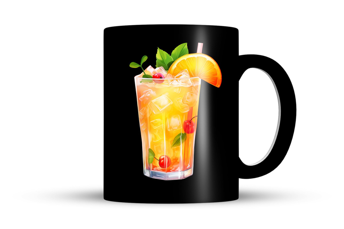 Tropical Cocktails Clipart, a Food Illustration by LekoArt (Photo 8 of 10)