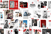 Red Feed Fashion Instagram Template, a Templates & Theme by PayuStudio (Thumbnail 4 of 7)