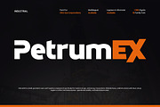 PetrumEX Sans for Oil & Gas Industry, a Sans Serif Font by productype1 (Thumbnail 1 of 12)