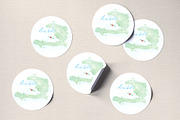 Watercolor Map of Haiti, an Illustration by Beloved Paper (Thumbnail 6 of 6)