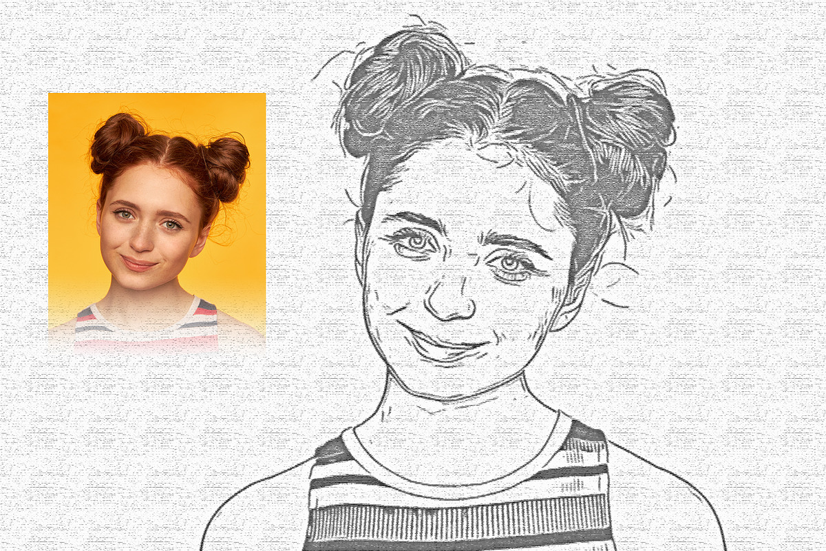 Old Sketch Art Effect, an Action Add-On by DesignCave (Photo 2 of 5)
