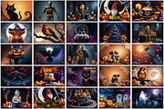 Halloween Background, a Background Graphic by Forhadx5 (Thumbnail 8 of 14)