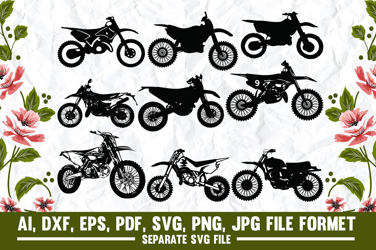 Dirt Bike svg, Dirt svg, Bike svg, an Object Graphic by VectorArtPrintableDesign