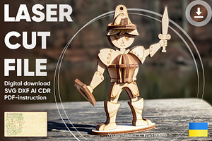 Medieval Knight - Laser Cut Project