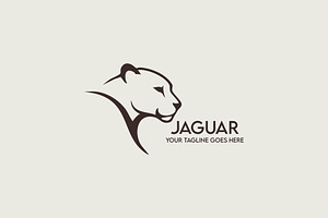 Minimal Jaguar Logo Design