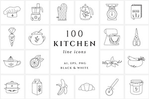 Kitchen & Cooking Icons