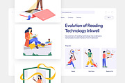 Book and Inkwell Illustration Set, a Person Illustration by Vectors Market (Thumbnail 4 of 7)