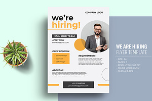 We Are Hiring Flyer Template