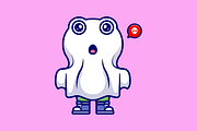 Cute Frog Ghost Cartoon, an Animal Illustration by Catalyst Labs (Thumbnail 3 of 3)