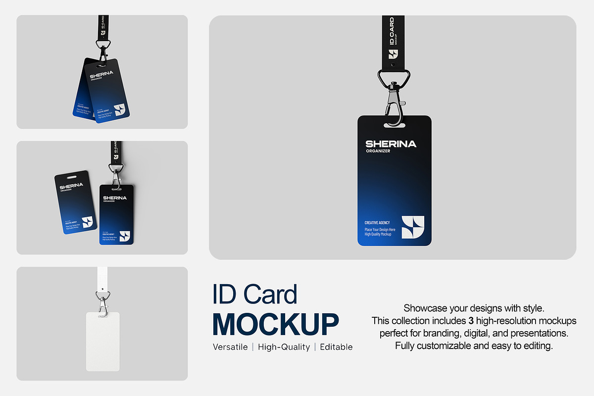 ID Card Mockup, a Product Mockup by getproject (Photo 1 of 4)