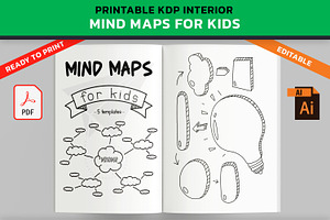 KDP Workbook With Mind Maps For Kids