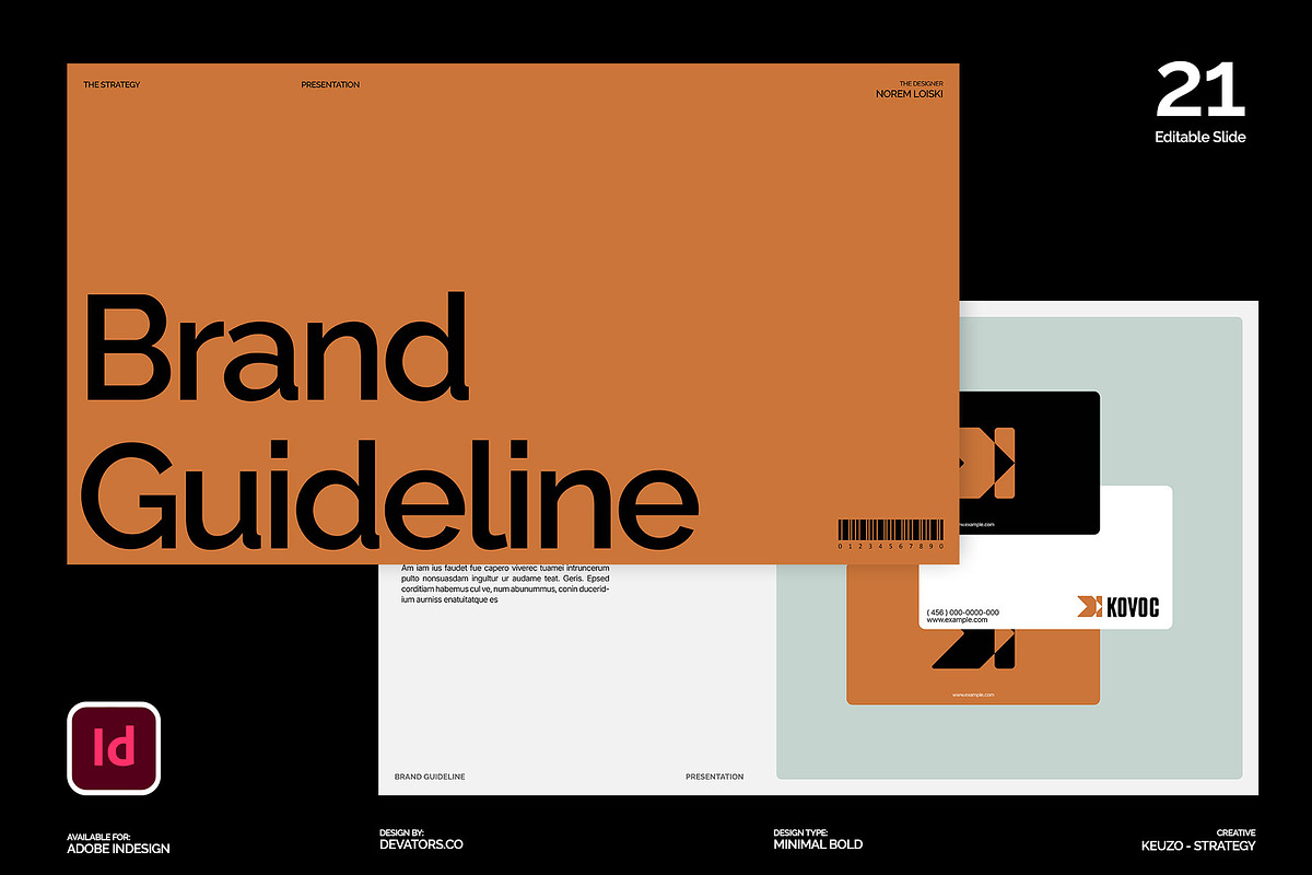 Brand Guideline Presentation Deck, a Branding & Logo Template by Devators (Photo 6 of 6)