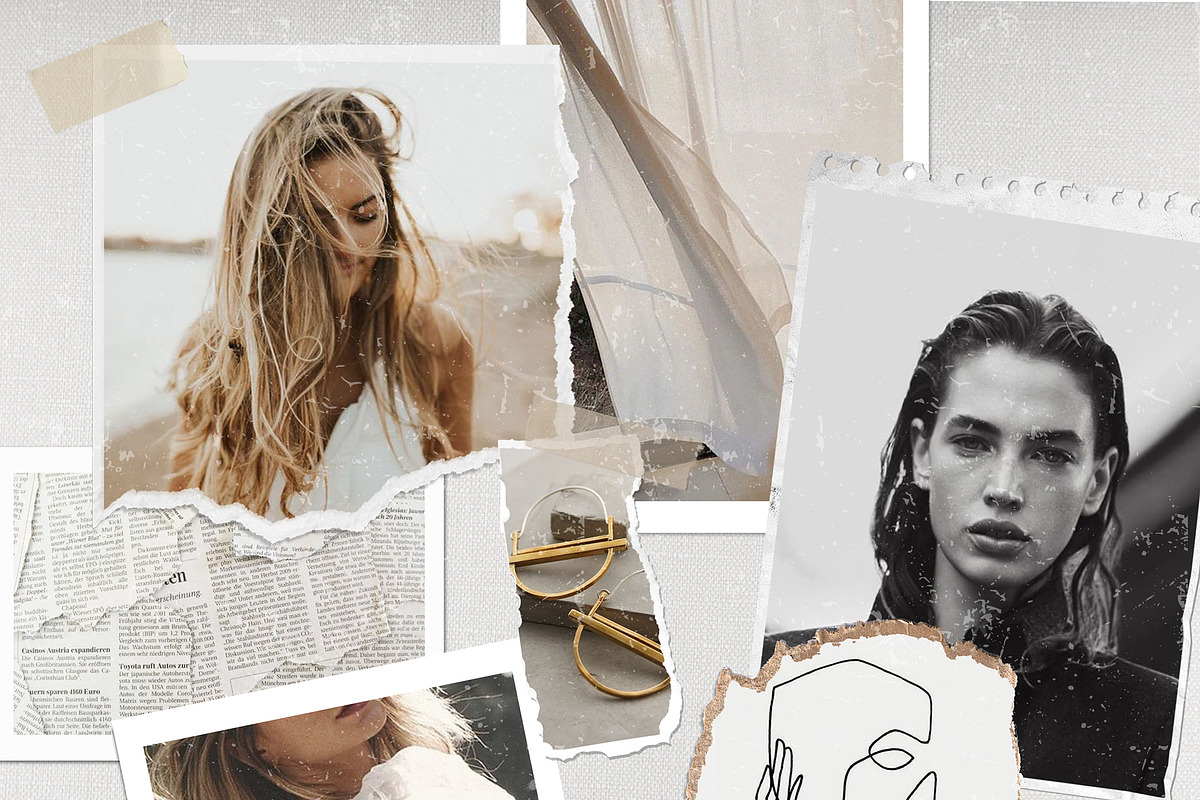 New York Moodboard Mockup, a Product Mockup by Simple có (Photo 5 of 8)