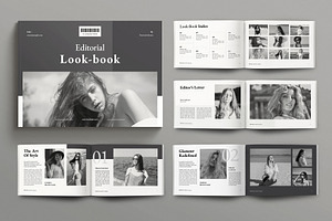 Look-book Template Landscape, a Magazine Template by Seeing-art