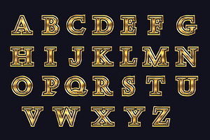 Smart Steel Gold Bitmap Font