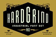 Hard Grind Industrial Font Set, a Sans Serif Font by Price Foundry (Thumbnail 1 of 15)