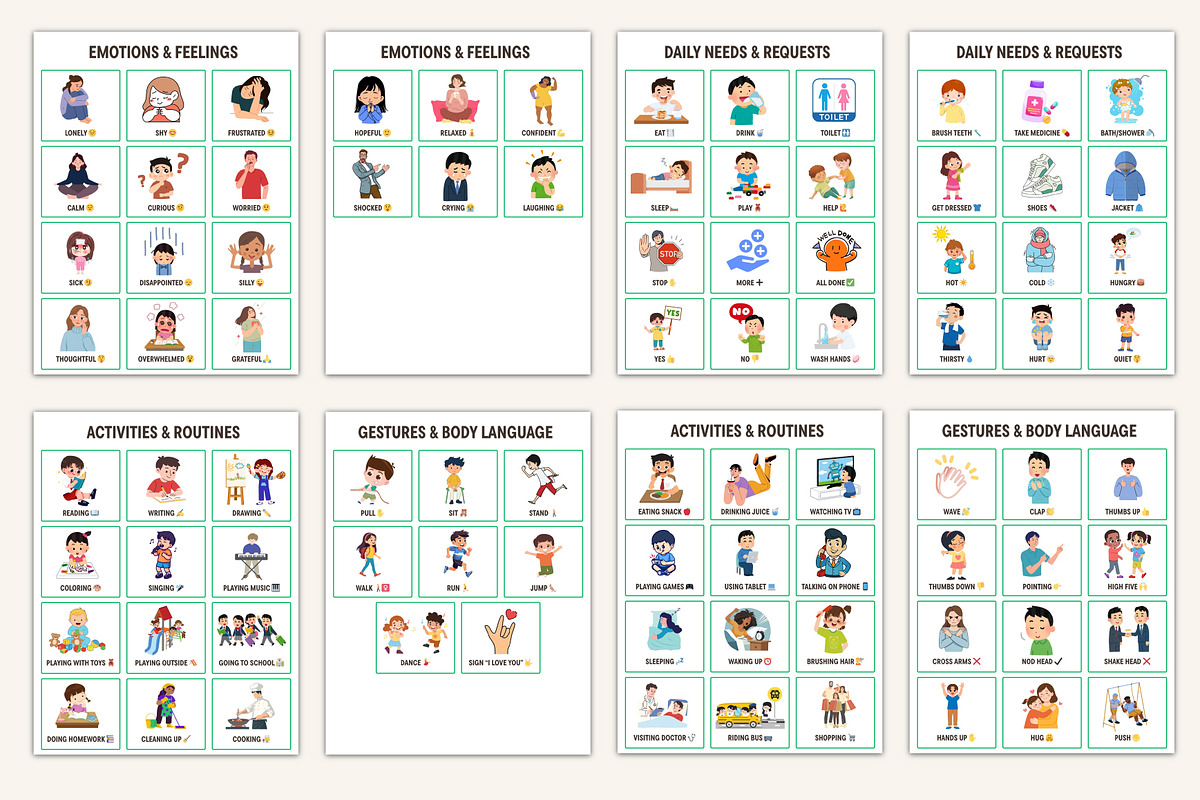 Non Verbal Communication Visual Cards preview 8
