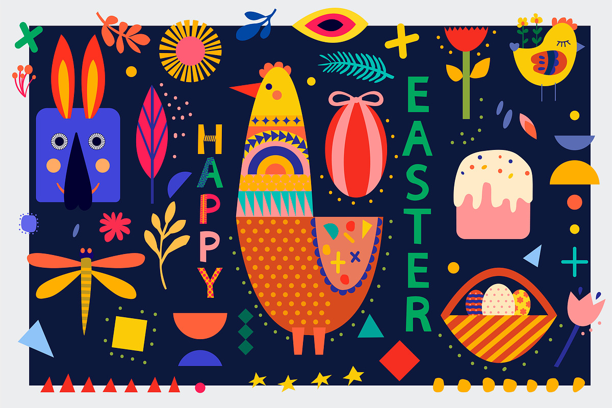 Happy Easter collection, an Object Graphic by Julycolor (Photo 2 of 14)