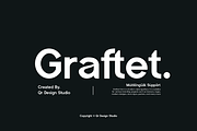 Graftet - Modern Bold Branding Font, a Sans Serif Font by QR Design Studio (Thumbnail 1 of 15)