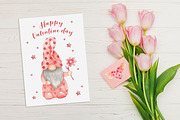 Watercolor Gnomes Valentine's day, a Decorative Illustration by Kira Konoshenko (Thumbnail 8 of 11)