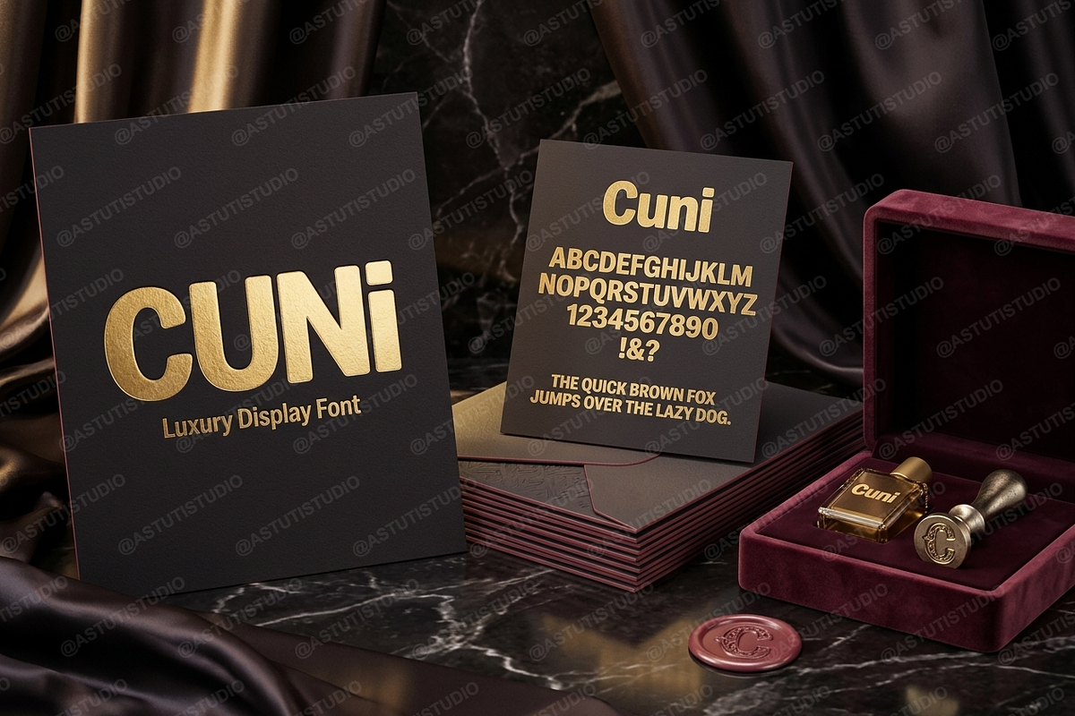 Cuni - Elegant Modern Serif Typeface, a Serif Font by Astuti Studio (Photo 19 of 25)