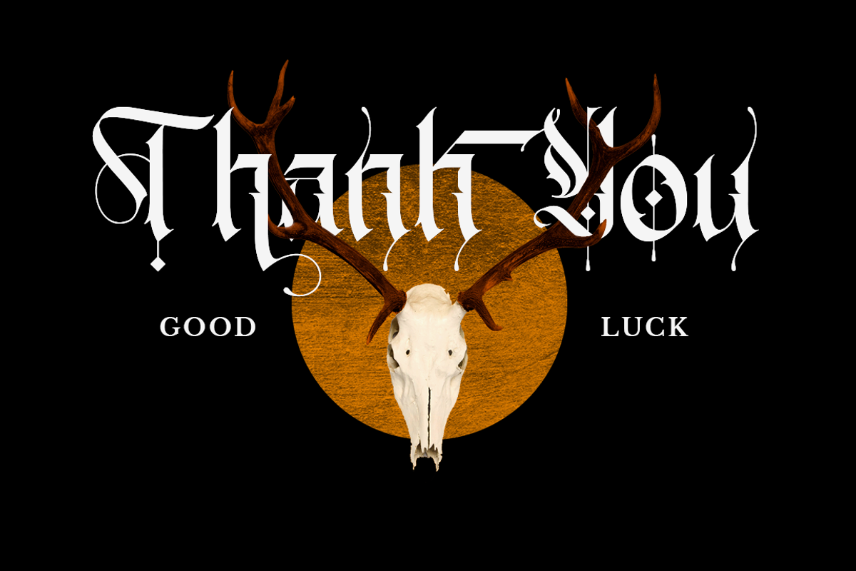 Gold Empire - Blackletter Font, a Blackletter Font by RockboyStd (Photo 16 of 16)
